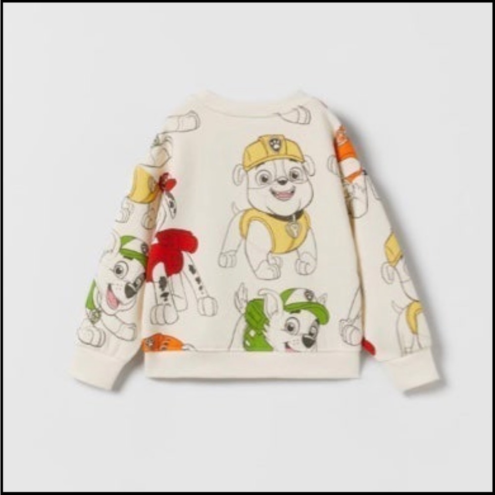Zara kids paw patrol sweatshirt and sweatpants. Size 2-3 years